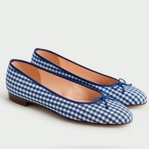 J. Crew Shoes - NWT J.Crew Kiki Ballet Flat - Gingham - Size 7